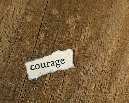 Courage on paper.
